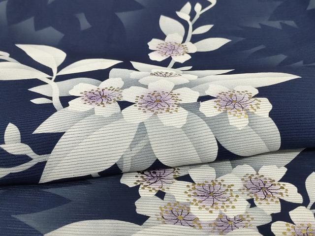 平和屋着物*夏物 訪問着 絽 草花文 金彩 正絹 逸品 AABH2513jd