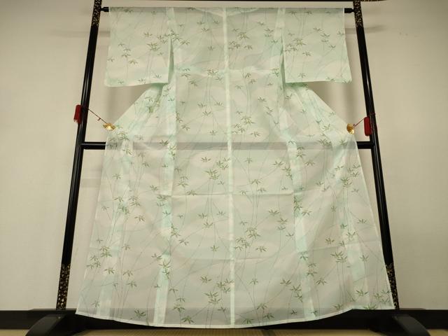 平和屋着物*夏物 小紋 絽 草花文 暈し染め 洗える着物 AABH2527jd