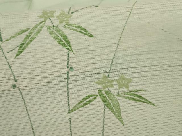 平和屋着物*夏物 小紋 絽 草花文 暈し染め 洗える着物 AABH2527jd