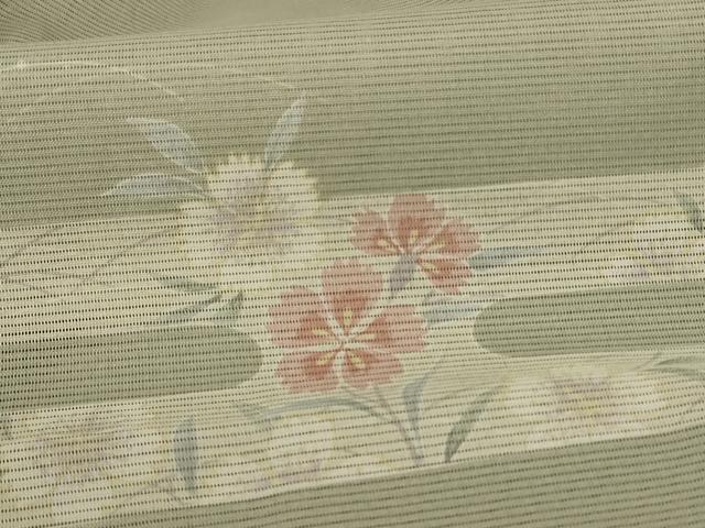 平和屋着物*夏物 小紋 絽 霞花文 正絹 逸品 AABH2529jd