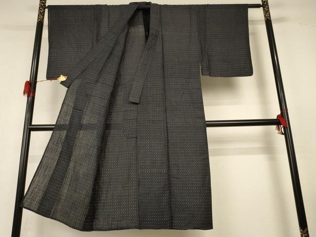 平和屋着物*夏物 男性 上布 絣柄 麻 逸品 AABH2534jd