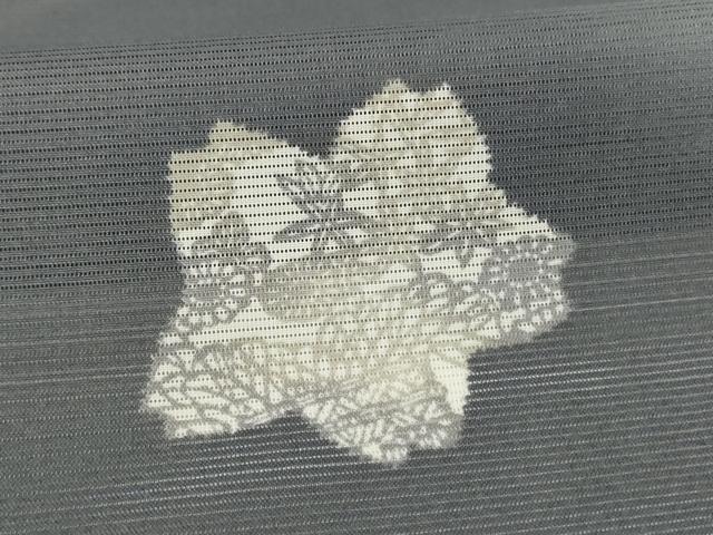 平和屋着物*夏物 小紋 絽 舞桜文 洗える着物 AABH2542jd