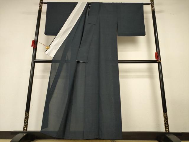 平和屋着物*夏物 本場大島紬 夏大島 亀甲柄 証紙付き 正絹 逸品 AABH2555jd