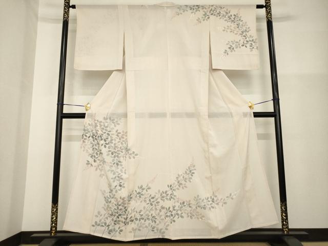 平和屋着物*夏物 訪問着 枝花文 正絹 逸品 AABH2561ck