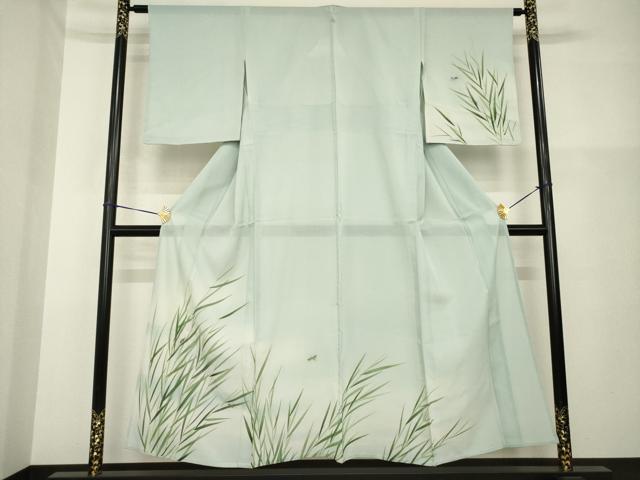平和屋着物*夏物 訪問着 絽 ホタル 銀彩 正絹 逸品 AABH2562ck
