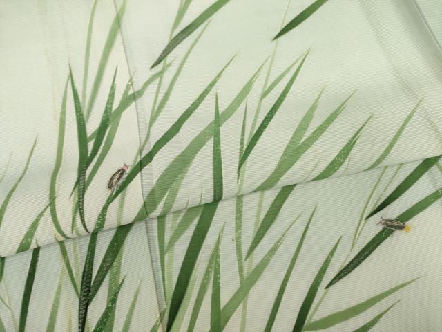平和屋着物*夏物 訪問着 絽 ホタル 銀彩 正絹 逸品 AABH2562ck