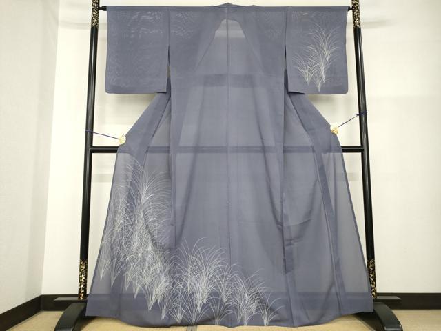平和屋着物*夏物 訪問着 絽 草花文 正絹 逸品 AABH2564ck