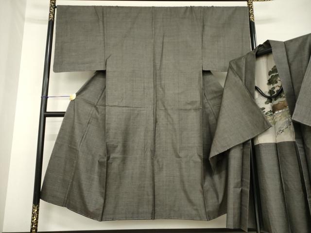 平和屋着物●男性　本場大島紬　アンサンブル　100亀甲　総詰め　正絹　逸品　未使用　AABH2597ck 平和屋着物○男性 本場大島紬 アンサンブル 100亀甲 総詰め 正絹 逸品