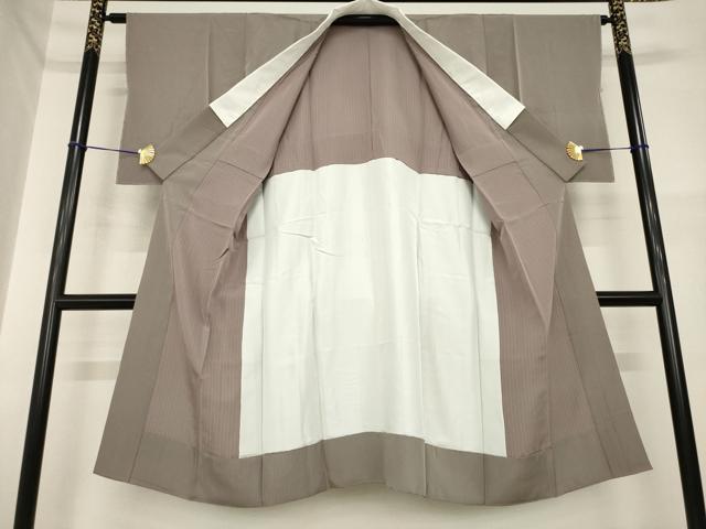 平和屋着物●長襦袢 無双仕立て 縞 正絹 逸品 未使用 AABH2639ck