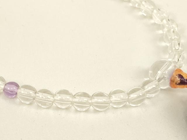 平和屋本店▼数珠・念珠入れ 数珠8点セット 金襴 天然石 水晶 法衣 寺院 仏具 仏教 僧侶 神職 装束 AABH2773ja