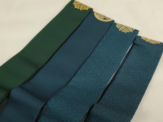 平和屋本店▼輪袈裟4点セット 抱き杏葉 輪宝 未使用品あり 法衣 寺院 仏具 仏教 僧侶 神職 装束 AABH2779ja