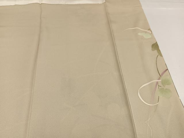 平和屋着物●訪問着 友禅 刺繍 色紙草花文 暈し染め 金銀彩 正絹 逸品 AABH3004ph