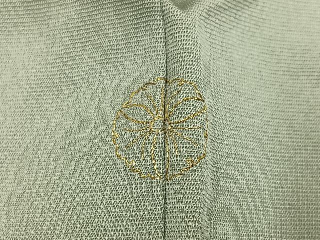 平和屋着物●訪問着 作家物 刺繍 貝合わせ花文 金彩 正絹 逸品 未使用 AABH3017ph