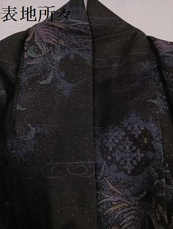 平和屋着物●本場大島紬 カタス7マルキ 飛鳥文 正絹 逸品 AABH3026ph