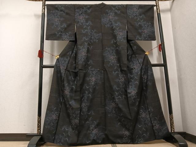 平和屋着物●本場大島紬 カタス7マルキ 飛鳥文 正絹 逸品 AABH3026ph
