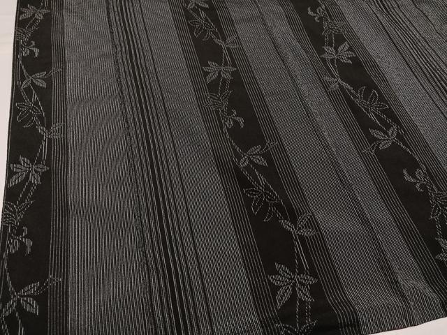 平和屋着物●お召 草木間道 正絹 逸品 AABH3066ph