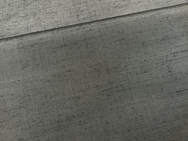 平和屋着物●上質な紬 色無地 鼠色 正絹 逸品 未使用 AABH3067ph