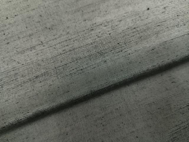平和屋着物●上質な紬 色無地 鼠色 正絹 逸品 未使用 AABH3067ph