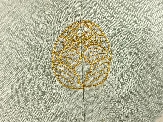 平和屋着物●訪問着 友禅 群れ鶴吉祥宝尽くし 暈し染め 金彩 正絹 逸品 AABH3074ph