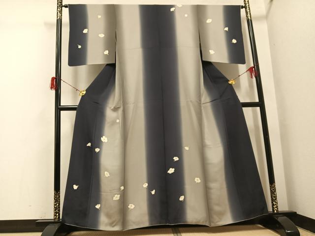 平和屋着物●訪問着 舞花文 暈し染め 正絹 逸品 AABH3084ph
