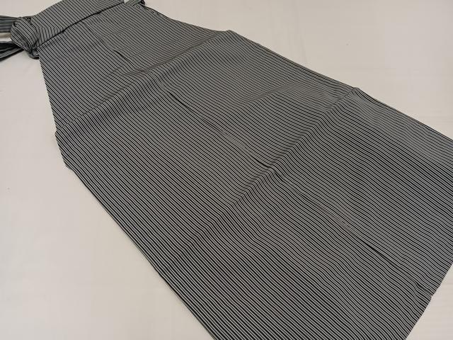 平和屋着物●男性 馬乗り袴 縞 正絹 逸品 AABH3096ph
