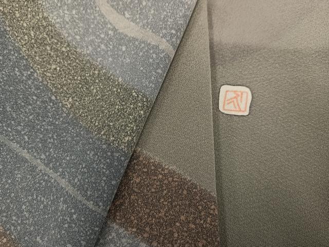 平和屋着物●訪問着 作家物 流水文 正絹 逸品 AABH3126ph