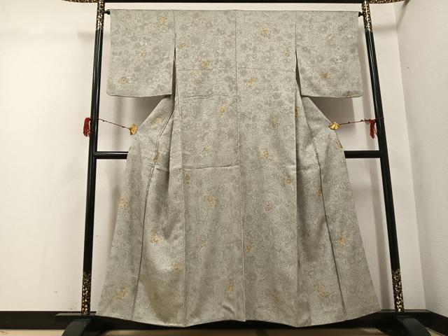 平和屋着物●上質な小紋 辻が花 金彩 正絹 逸品 AABH3136ph