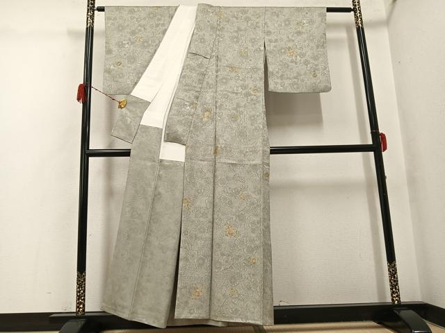 平和屋着物●上質な小紋 辻が花 金彩 正絹 逸品 AABH3136ph