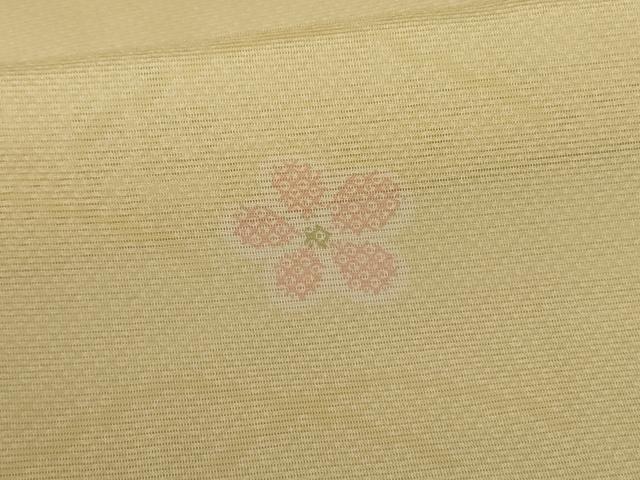 平和屋着物*夏物 小紋 絽 舞花文 洗える着物 AABH3169jd