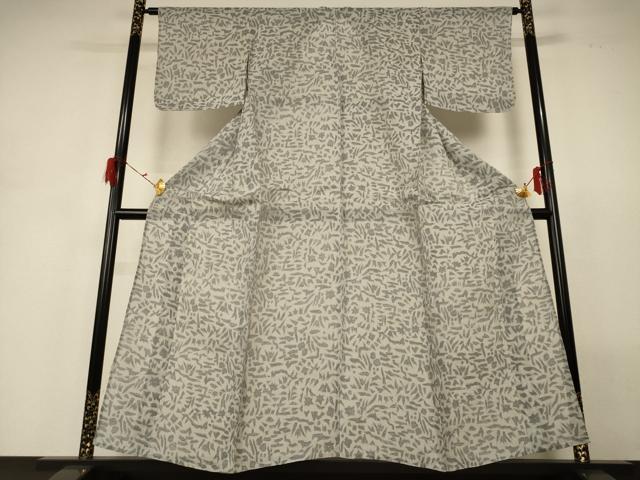 平和屋着物*夏物 小千谷ちぢみ 幾何学文様 麻 逸品 AABH3170jd