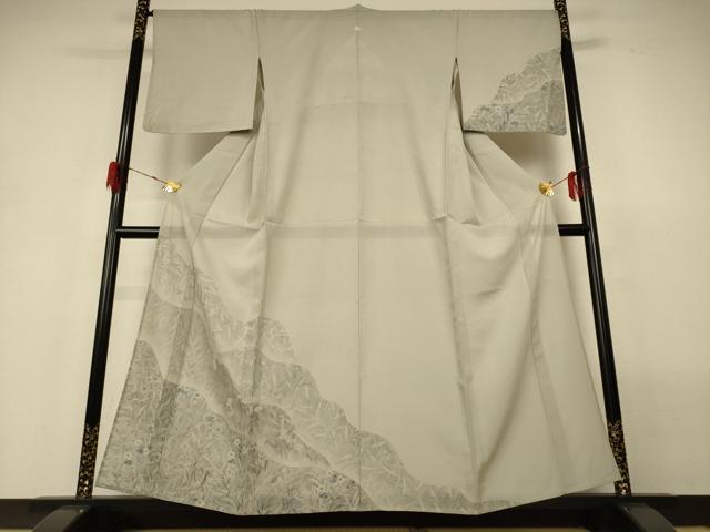 平和屋着物*夏物 訪問着 絽 草花文 三越扱い 正絹 逸品 AABH3171jd