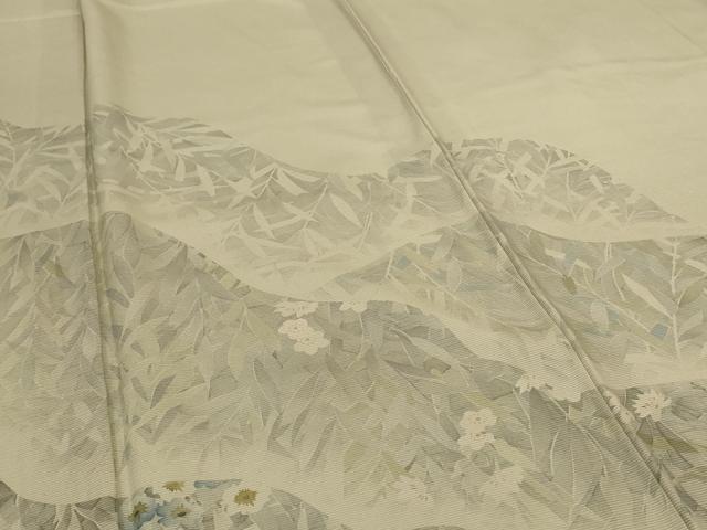 平和屋着物*夏物 訪問着 絽 草花文 三越扱い 正絹 逸品 AABH3171jd