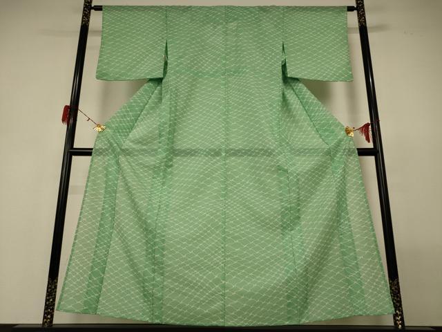 平和屋着物*夏物 小紋 絽 網目文 洗える着物 AABH3189jd