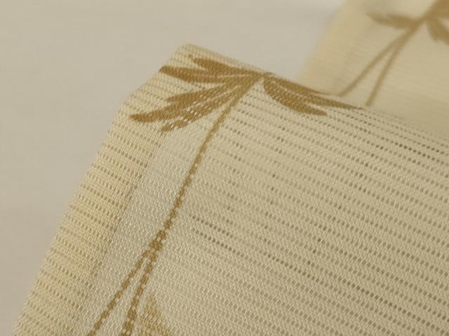 平和屋着物*夏物 小紋 絽 草花文 洗える着物 AABH3191jd