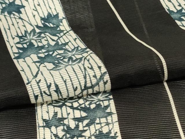平和屋着物*夏物 小紋 絽 枝葉間道 洗える着物 AABH3202jd