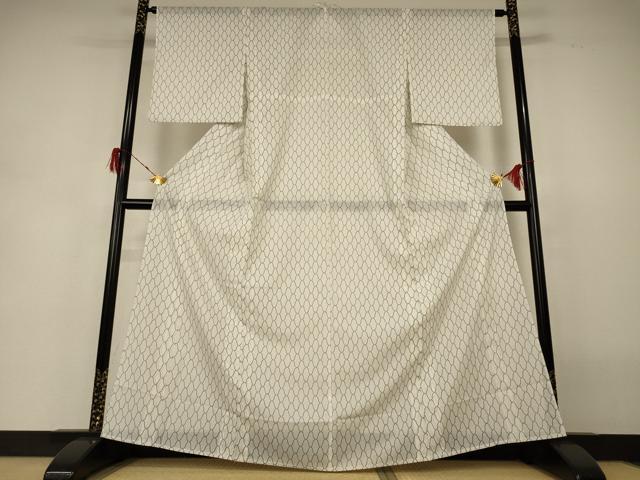 平和屋着物*夏物 小紋 絽 網目文 洗える着物 AABH3207jd
