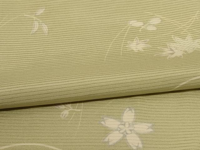 平和屋着物*夏物 小紋 絽 草花文 やまと誂製 正絹 逸品 AABH3219jd