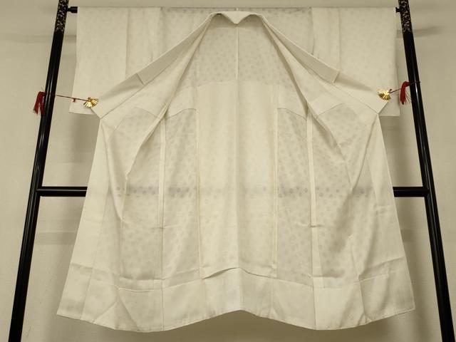 平和屋着物*夏物 長襦袢 丸文 練色 反端付き 小松ちりめん 正絹 逸品 AABH3235jd
