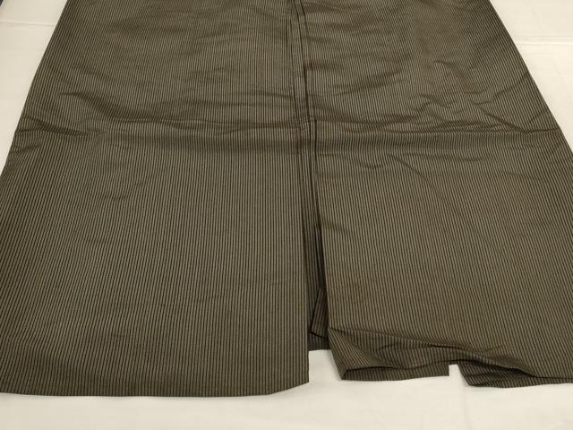 平和屋着物*夏物 男性 行灯袴 縞 正絹 逸品 AABH3238jd
