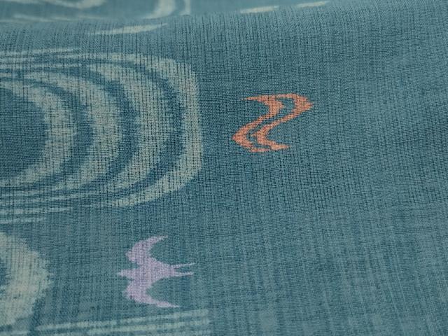 平和屋着物*夏物 小紋 流水文 正絹 逸品 AABH3248jd