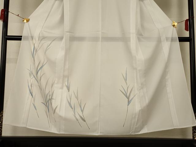 平和屋着物*夏物 訪問着 絽 草葉文 洗える着物 AABH3255jd