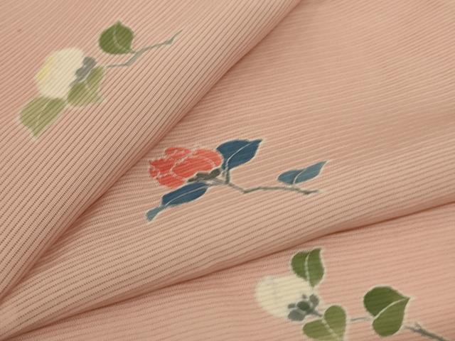 平和屋着物*夏物 小紋 絽 草花文 小田急百貨店扱い 正絹 逸品 AABH3266jd