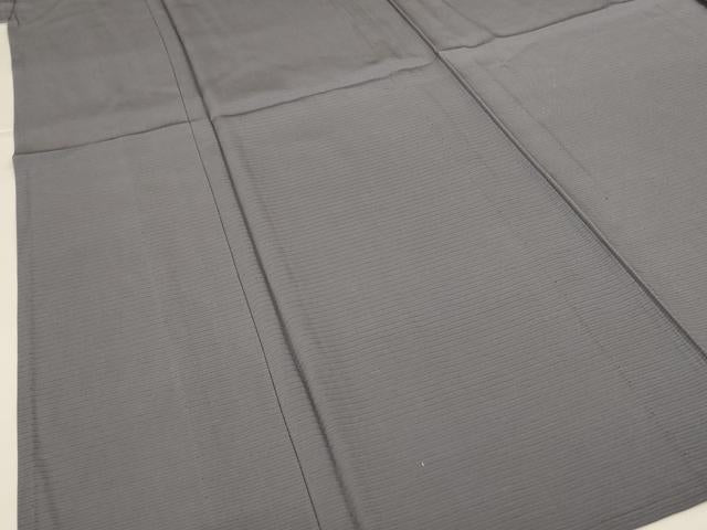 平和屋着物*夏物 色無地 絽 桔梗鼠色 正絹 逸品 AABH3276jd