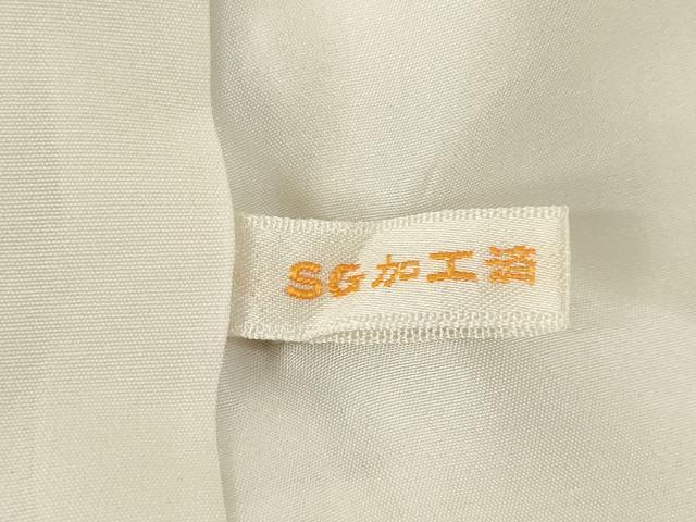 平和屋着物●本場大島紬 白大島 カタス9マルキ 流水花間道 正絹 逸品 AABH3283ck