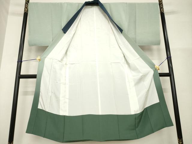 平和屋着物●男性 本場大島紬 アンサンブル 長襦袢(袷)セット 亀甲絣 正絹 逸品 AABH3296ck
