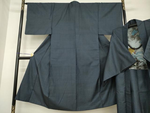 平和屋着物●男性 本場大島紬 アンサンブル 100亀甲 総詰め 正絹 逸品 AABH3297ck