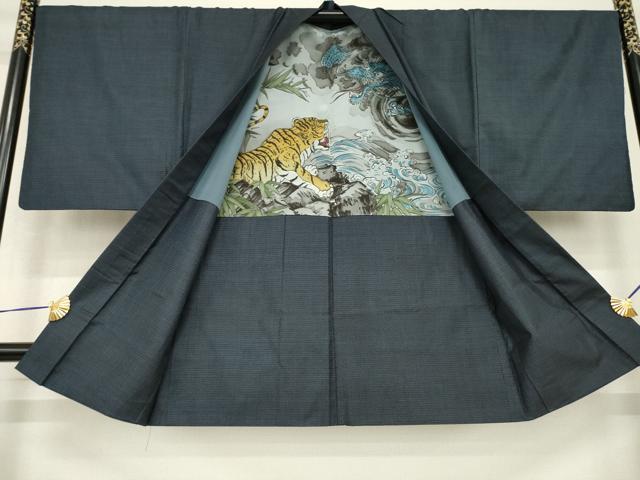 平和屋着物●男性 本場大島紬 アンサンブル 100亀甲 総詰め 正絹 逸品 AABH3297ck