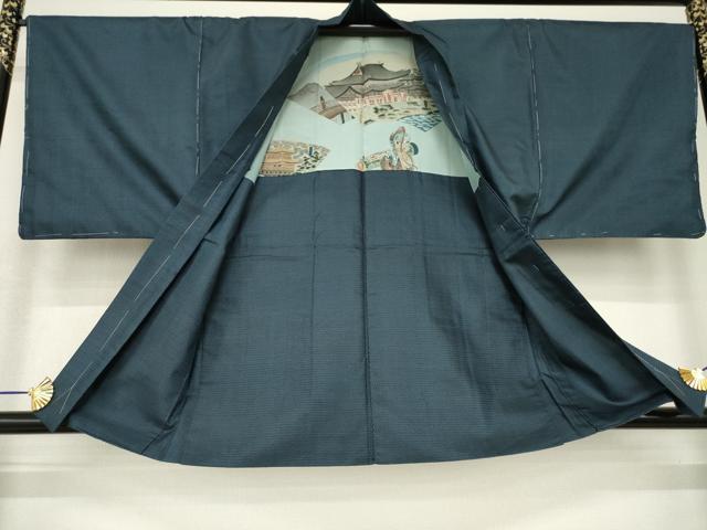 平和屋着物●男性 本場大島紬 アンサンブル 100亀甲 総詰め 正絹 逸品 AABH3304ck