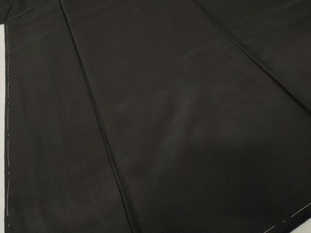 平和屋着物●男性 紬 アンサンブル 綾織 蝋色 正絹 逸品 未使用 AABH3307ck