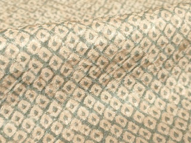 平和屋着物●大変加工の良い総絞り小紋 正絹 逸品 未使用 AABH3341ck